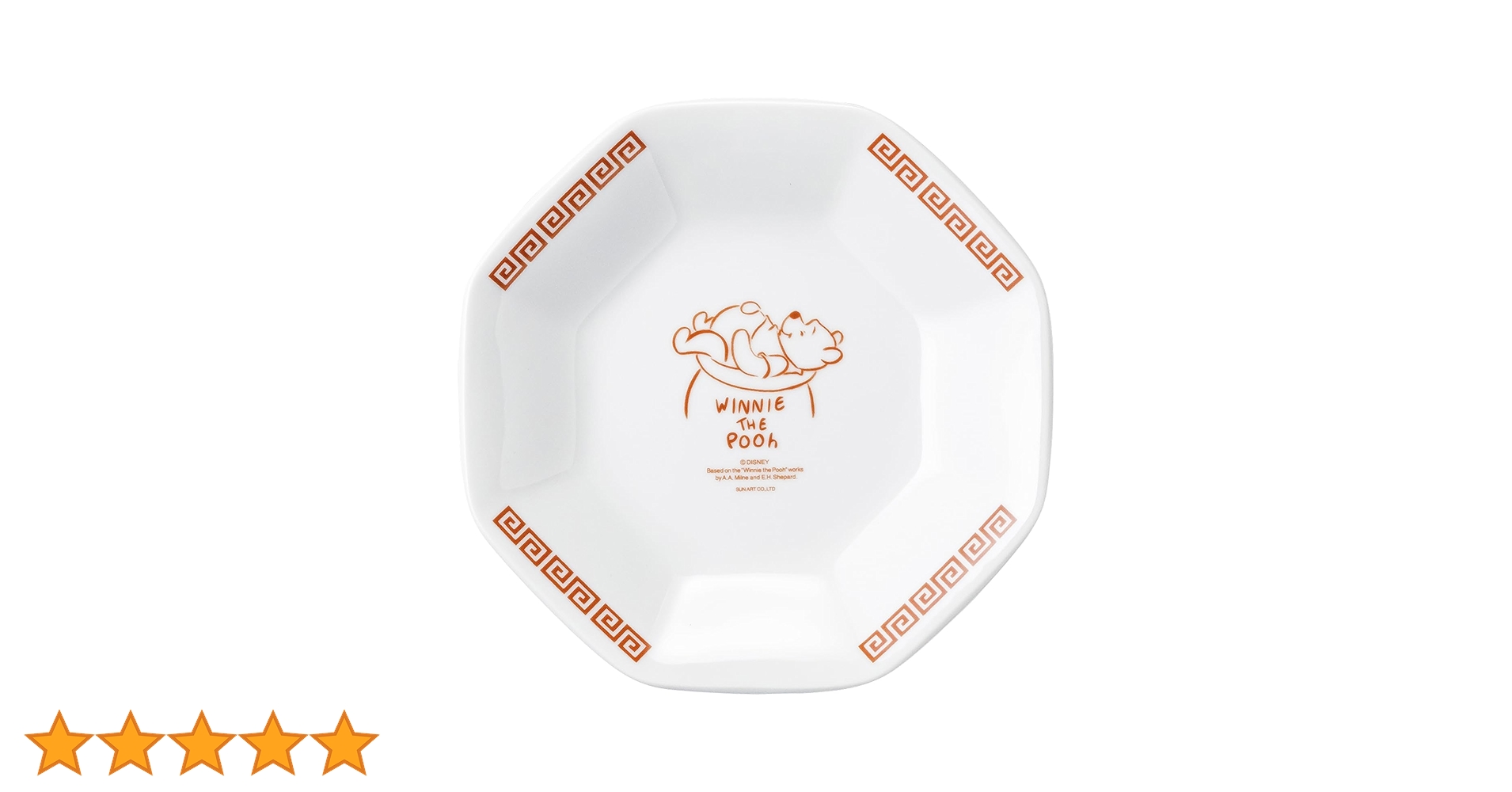 ディズニー　ミッキー　中華　チャーハン　八角皿　4脚セットレンゲ付き ディズニー ミッキー 中華 チャーハン 八角皿 4脚セットレンゲ付き